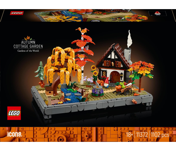 LEGO ICONS 11372 Jesienny ogród z chatką - 1473408 - zdjęcie 3